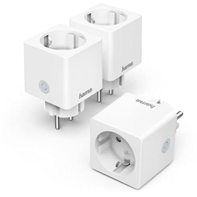 HAMA Cpl wifi, petit, carr&eacute;, 3 680 w, 16 a, pack de 3