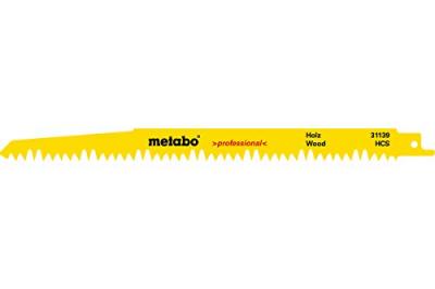 METABO Lot de 2 lames de scie sabre  631139000 - HCS - 240x1,5mm