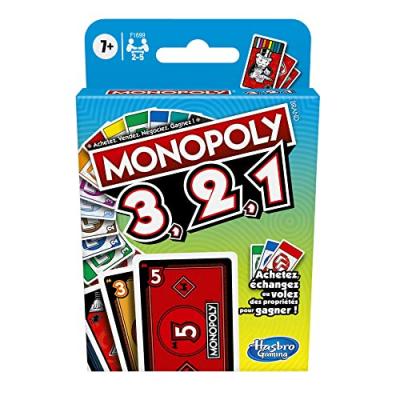 HASBRO Jeu de cartes monopoly 3,2,1 FC-1-15590810