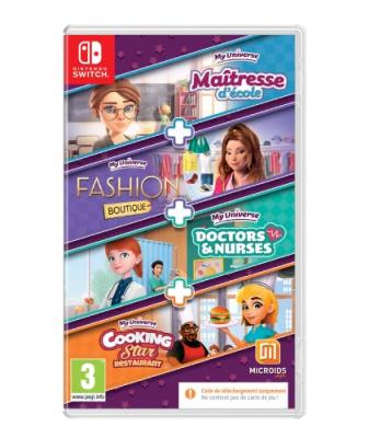 MICROIDS Pack My Universe : Ma&icirc;tresse D'&eacute;cole - Fashion Boutique - Doctors & Nurses - Cooking Star Switch