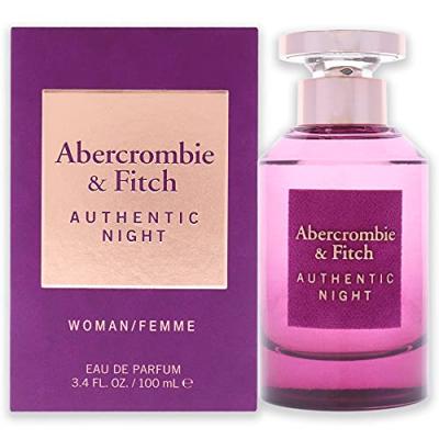 ABERCROMBIE & FITCH Abercrombie & Fitch Authentic Night pour femmes 3,4 oz EDP Spray