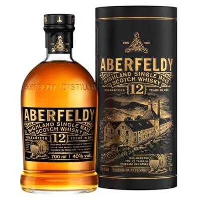 ABERFELDY  Guaranteed 12 Years Oak Highland Single Malt Scotch Whisky