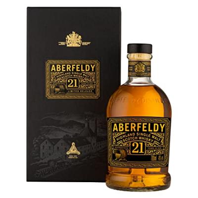 ABERFELDY  21 Years Old Highland Single Malt 40% Vol. 0,7l en bo&icirc;te cadeau