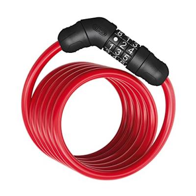 ABUS  Cadenas de v&eacute;lo spirale chiffr&eacute; Star 4508C/150, rouge