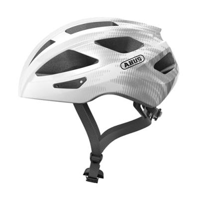 ABUS Casque -  - Casque Macator White Silver - Blanc Homme M