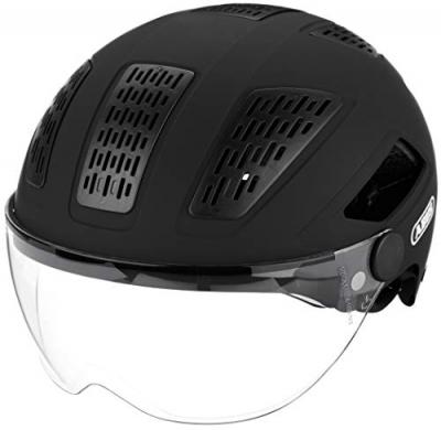 ABUS Wegoboard casque  hyban noir avec led arriere et visiere