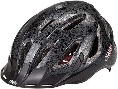 ABUS Casque  urban i 3 0 flower art noir