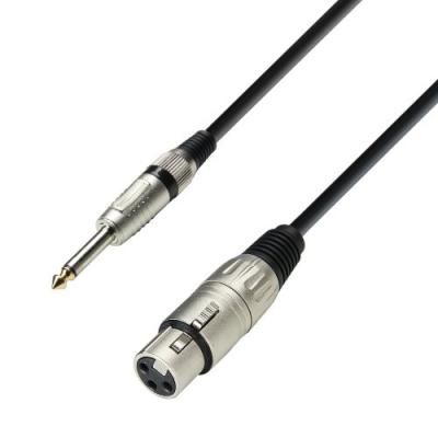 ADAM HALL  Cables 3 STAR MFP 0600 - C&acirc;ble Micro XLR femelle vers Jack 6,35 mm mono 6 m