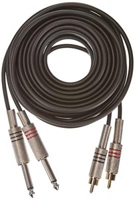 ADAM HALL CABLES Cable Rca 2 Male To 2 Jack 6,3 Mono 6m 3star Adam K3tpc0600