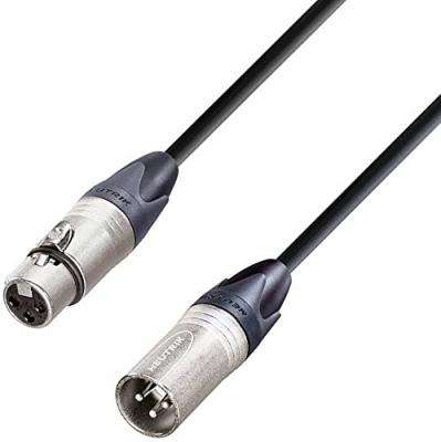 AH CABLES C&acirc;ble de microphone noir M&acirc;le XLR/femelle xlr - noir