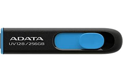 ADATA  lapiz usb auv128 256gb usb 3.0 negro/azul AUV128-256G-RBE