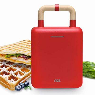 ADE Gaufrier, croque monsieur  KG2006-2 rouge Multicolore 