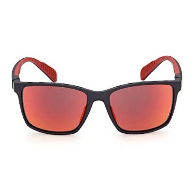 ADIDAS Lunettes de soleil  sport Sp0035 col. 02l Hommes Carr&eacute; Noir