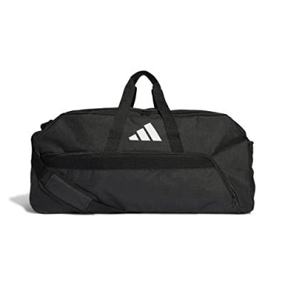 ADIDAS  Unisex Duffel Tiro L Duffle L, Black/White, HS9754, Size NS