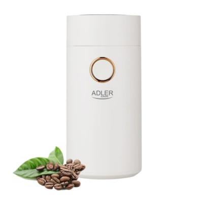 ADLER Moulin &agrave; caf&eacute;  150W blanc/or