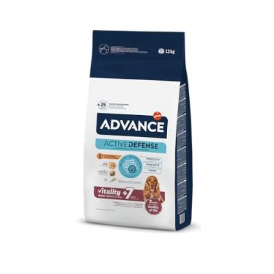 ADVANCE  Medium Senior au poulet et riz pour chien 2 x 12 kg