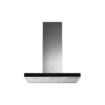 AEG Hotte box l90 400/700m3h 3v+in t 44db inox/verre noir CDP-DBE5961HG
