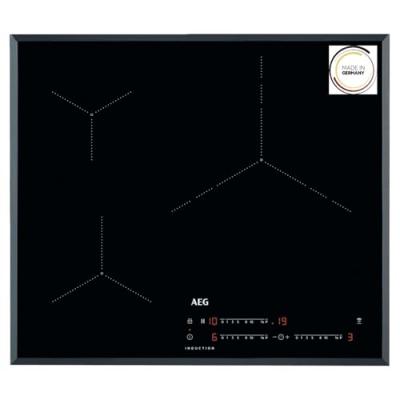 AEG Plaque Induction IKB63435FB 2800W Int&eacute;gr&eacute; Electronique Booster Verre Noir