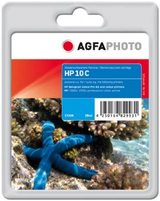 GENERIQUE Compatible avec HP 10 Agfa Photo APHP10C Cartouche d'encre cyan