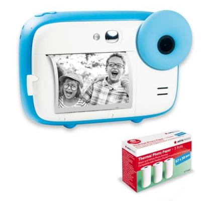 AGFA PHOTO  Pack Realikids Instant Cam + 3 rouleaux Papier Thermique ATP3WH suppl