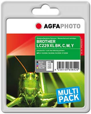 AGFAPHOTO  APB229SETD Cartouche d'encre compatible avec Imprimante MFCJ5620DW Couleur
