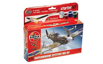 AIRFIX Small Beginners Set Supermarine Spitfire Mkvc - 1:72e -