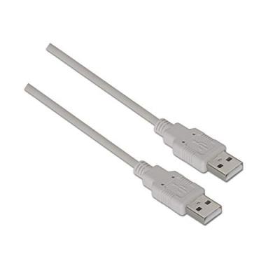 AISENS C&acirc;ble USB 2.0  - Type A M&acirc;le vers A M&acirc;le - 2.0m - Couleur Beige