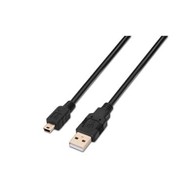 AISENS  - C&acirc;ble usb(a) vers mini usb(b) 2.0 1.8m noir