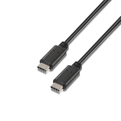 AISENS C&acirc;ble  USB 2.0 3A - Type USB-C/M-USB-C/M - 0.5m - Couleur Noir