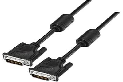 AISENS  - c&acirc;ble double liaison 24+1 dvi avec ferrite, m-m, noir, 1,8m