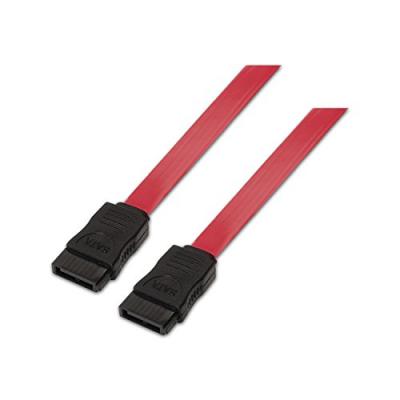 AISENS C&acirc;ble SATA  A130-0153 0,5m Rouge M&acirc;le/M&acirc;le Angle 6Gbps RoHS