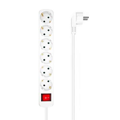 AISENS  Power Strip 6 Outlets With Switch Clair