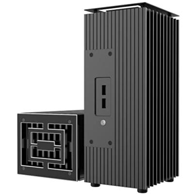 AKASA A-nuc68-m1b aluminium micro atx tour 4 ventilateurs noir