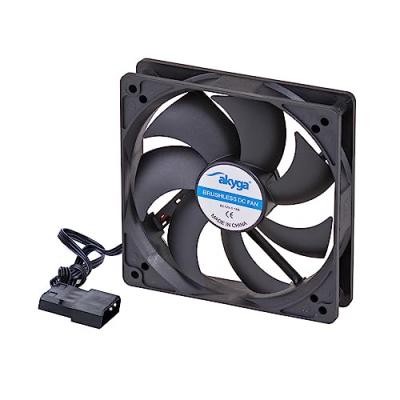AKYGA  AW-12A-BK Ventilateur pour PC Molex 12 V Noir 120 mm