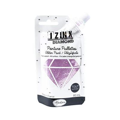  Aladine Peinture Izink Diamond - 80 Ml - Rose Pastel