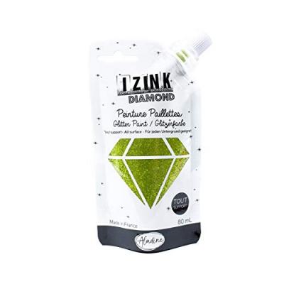 ALADINE Peinture paillet&eacute;e  Izink Diamond 80 ml Vert clair