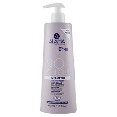 ALAMA PROFESSIONAL Alama Shampooing professionnel No Jaune avec Violet + 500&nbsp;ml