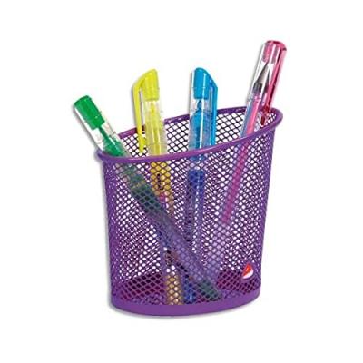 ALBA ALBERT Alba alba pot &agrave; crayons ""meshcup"", en fil d'acier, prune noir