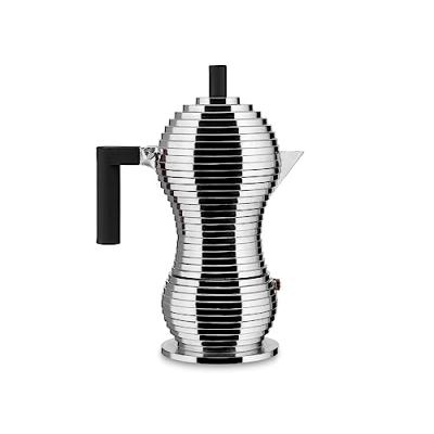 ALESSI  - Cafeti&egrave;re expresso Pulcina, 30 cl, argent / noir