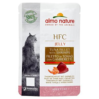 ALMO NATURE HFC  Jelly Tuna And Shrimps 55g Wet Cat Food Multicolore