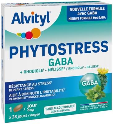 ALVITYL  Phytostress GABA Rhodiole M&eacute;lisse d&egrave;s 12 ans 28 comprim&eacute;s