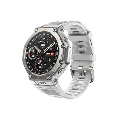 AMAZFIT Montre connect&eacute;e Amazfir T-Rex 3 AMOLED 2000 nits GPS Cartes IA Commande vocale Haze Gray