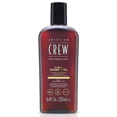 AMERICAN CREW  Soin cheveux & corps 3-en-1 Gingembre & Th&eacute; Shampoing