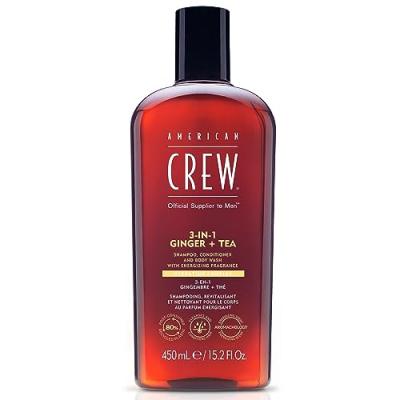 Soin 3-En-1 Gingembre + Th&eacute; Shampoing, Apr&egrave;s-Shampoing et Gel Douche