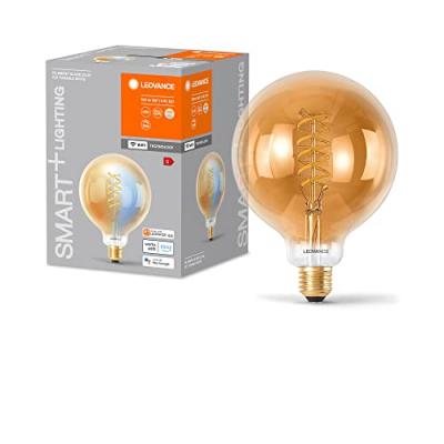 LEDVANCE Ampoule intelligente lumineuse en verre dor&eacute;, 12.5cm