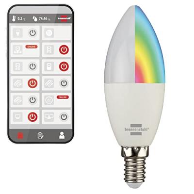 BRENNENSTUHL Ampoule Smart 5,5 W 400 lm E14 en forme de bougie, type : SB 400