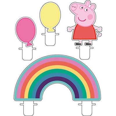 AMSCAN  bougies d'anniversaire Peppa Pig4 pi&egrave;ces