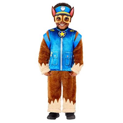 AMSCAN D&eacute;guisement enfant  Chase Pat'Patrouille Deluxe Taille 3-4 ans