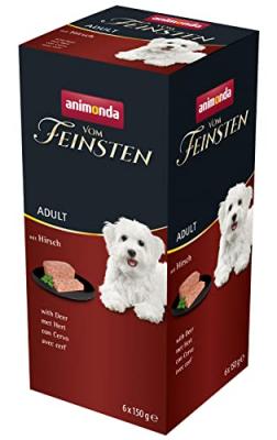 ANIMONDA VOM FEINSTEN Lot  48 x 150 g - Adult sans c&eacute;r&eacute;ales : cerf