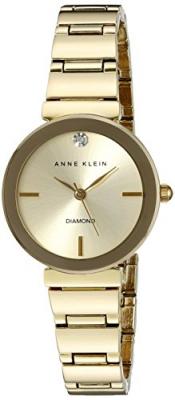 ANNE KLEIN Montre Femme  AK-2434CHGB - Bracelet Acier Dor&eacute;